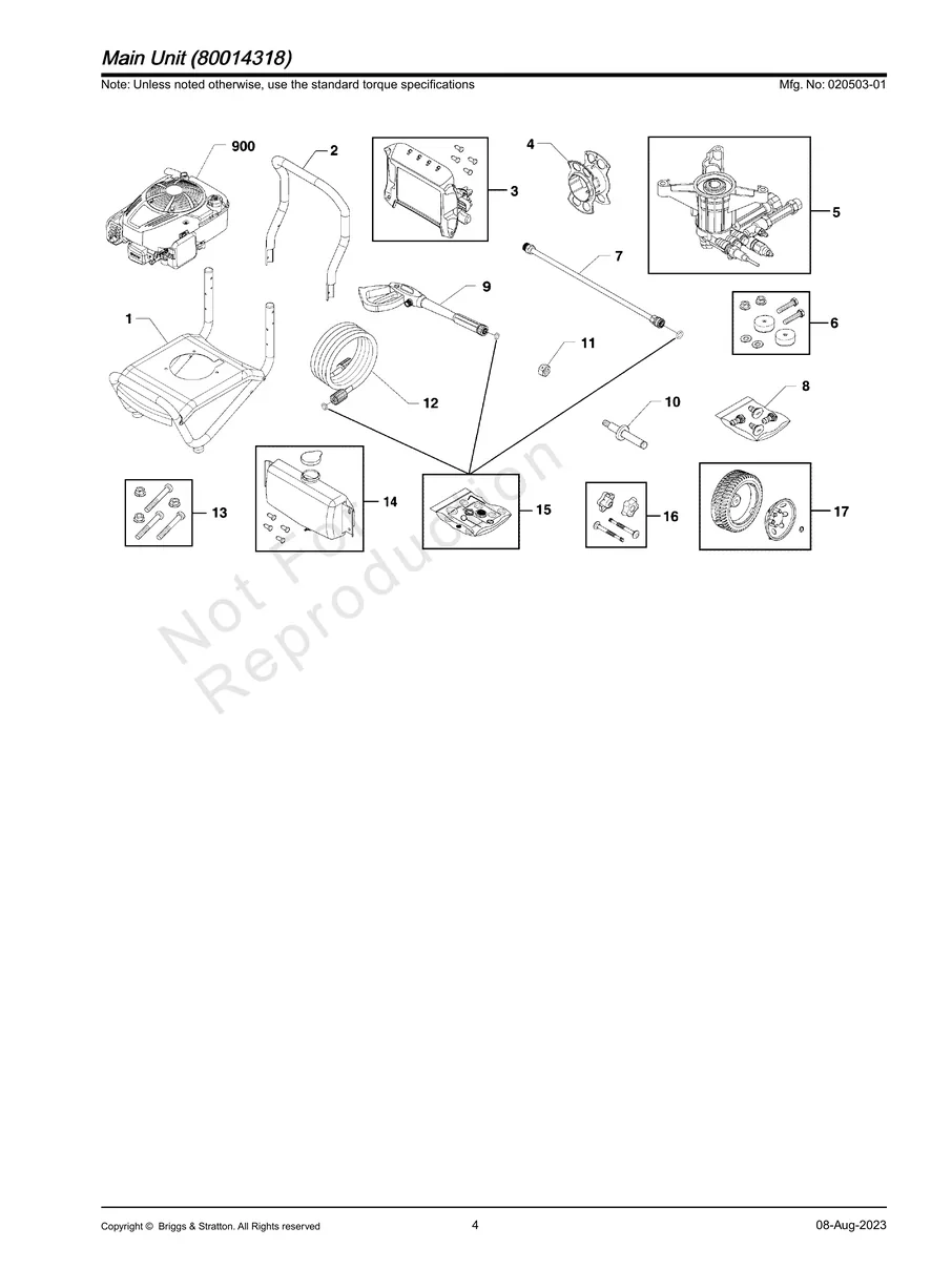 BRIGGS AND STRATTON, 020503-01, IPL.4